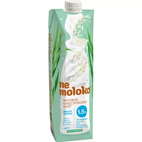 фотография продукта Напиток  "nemoloko" кл. рисовый 1л